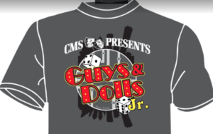 CMS Guys & Dolls Jr. T-shirt design for 8th grade musical